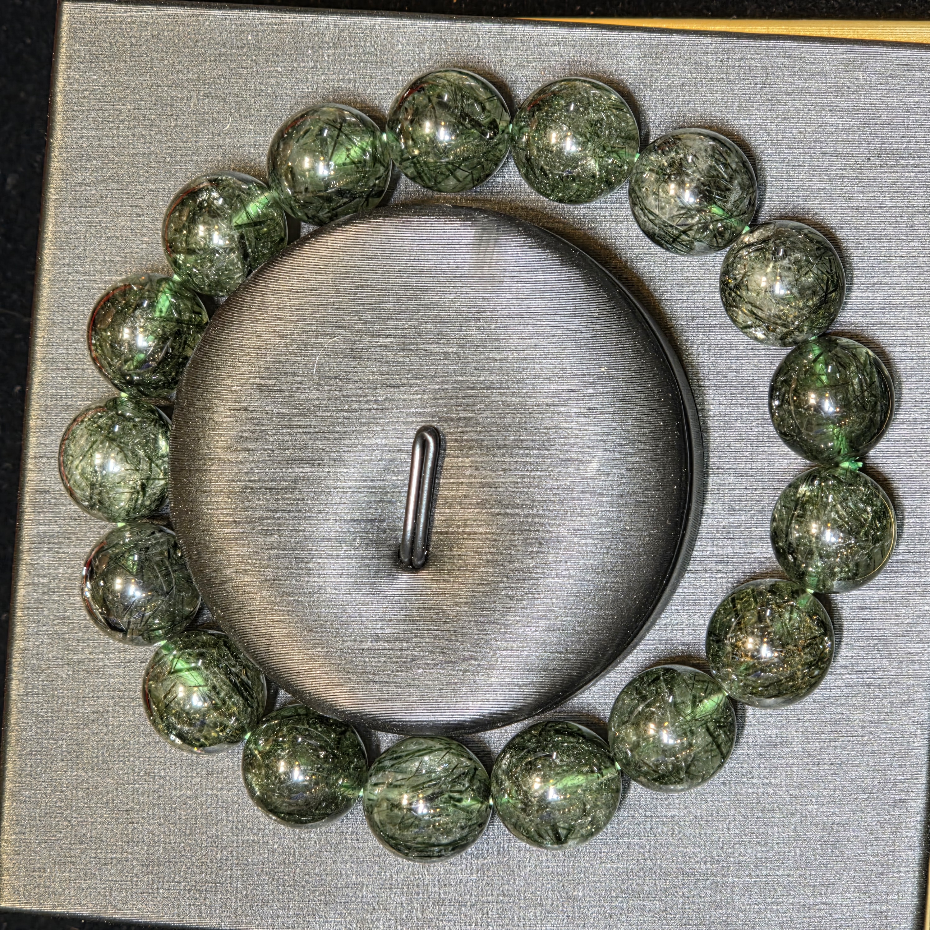 綠髮晶手串(Green Rutilated Quartz)