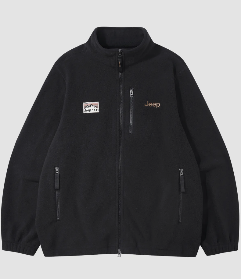男女同款｜韓國 JEEP 小Logo 抓絨 拉鍊外套 6色任選｜2WAY Mountain 1941 Liner Fleece Zip-Up