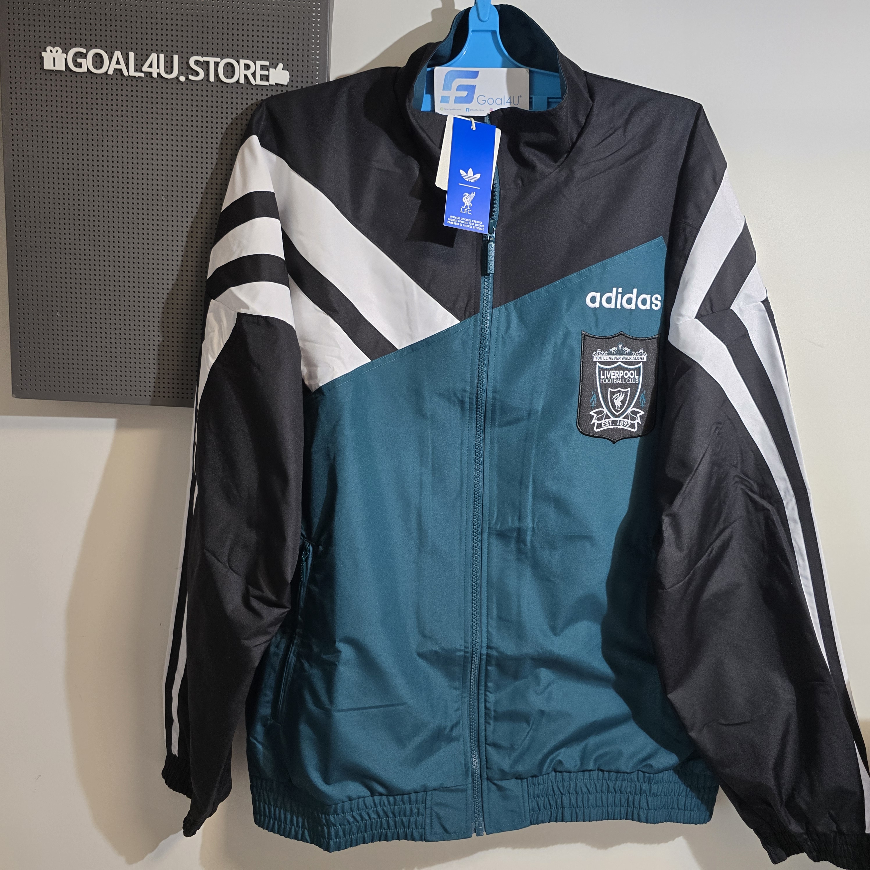 🟢⚪**經典重現！Adidas Bringback Liverpool 利物浦 1995-96 Track Top (可加印AXA) KA8094