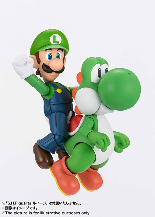 S.H.Figuarts 耀西 孖寶兄弟 可動SHF Yoshi Super Mario action figure（不包含孖寶兄弟人偶）