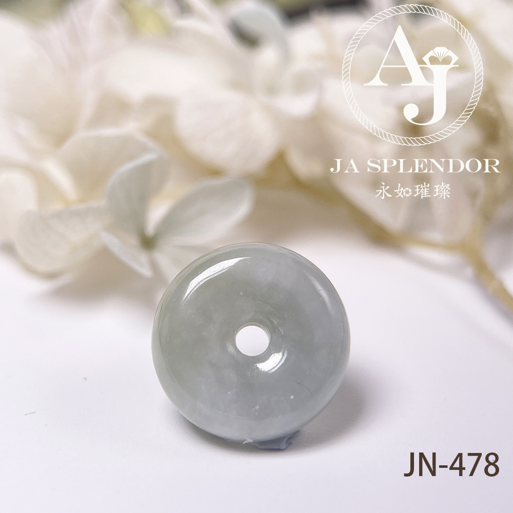 JN-478/482/492/494 天然翡翠A玉 冰潤秋香綠小平安扣