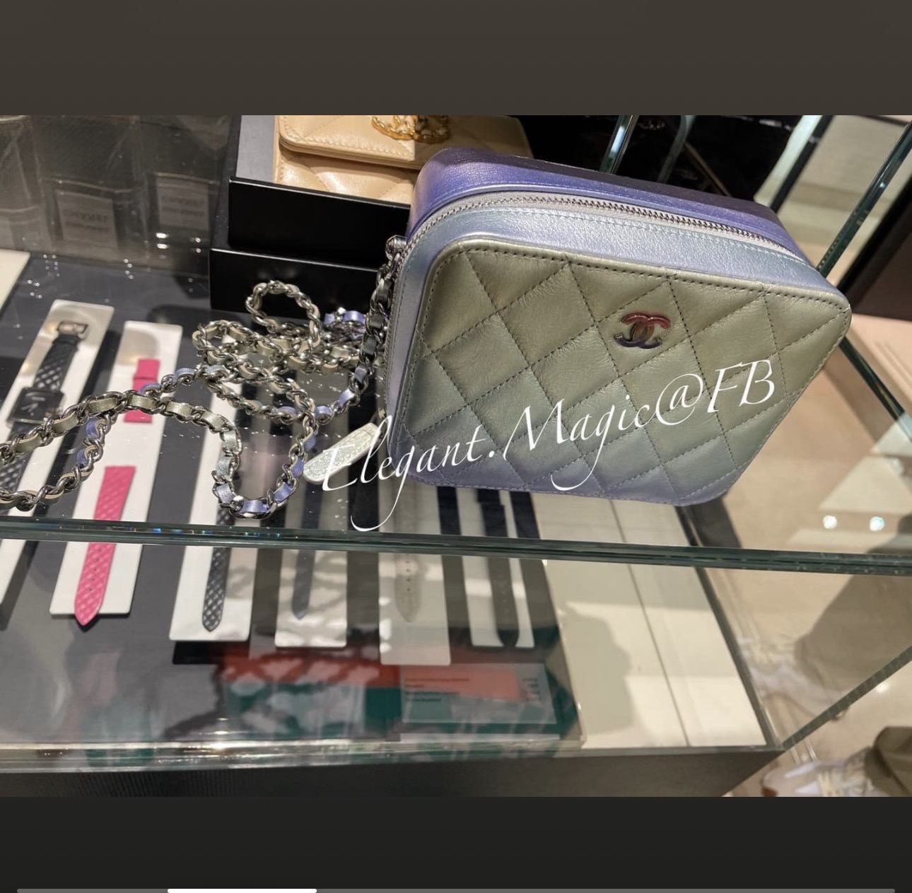Chanel 限量版 幻彩斜紋卡包