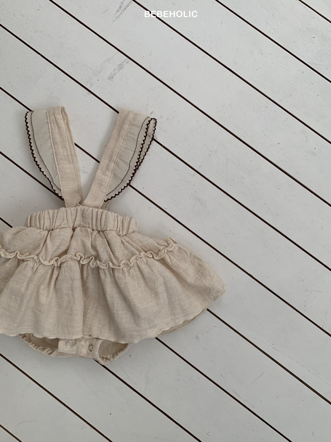 🌸預訂 韓國直送🌸🇰🇷BEBEHOLIC兩色花邊吊帶裙擺燈籠褲