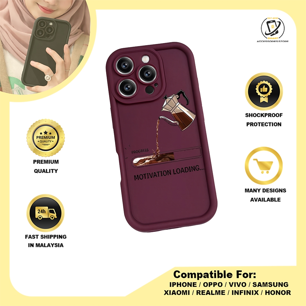 TPU DESIGN CASE PHONE FOR REALME - DESIGN COFFEE A