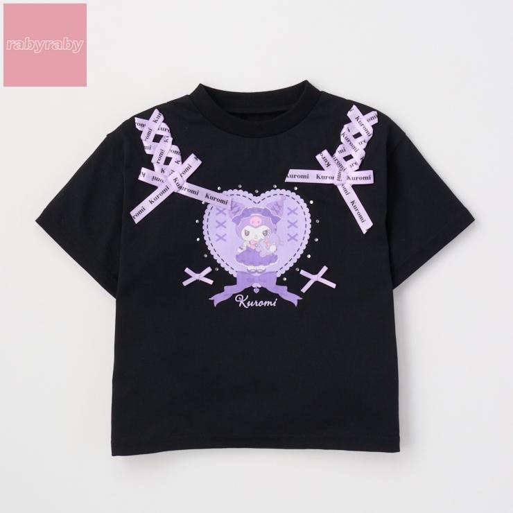 🇯🇵限量預訂 日本直送🇯🇵Kuromi人物印花肩絲帶短袖T恤
