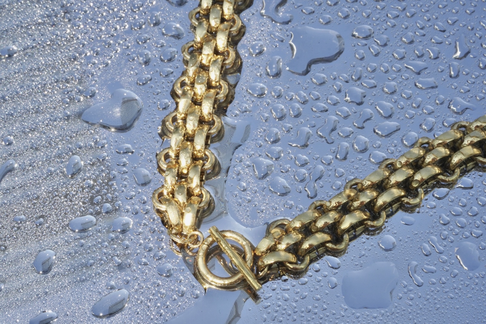 Gold thick chain stainless necklace