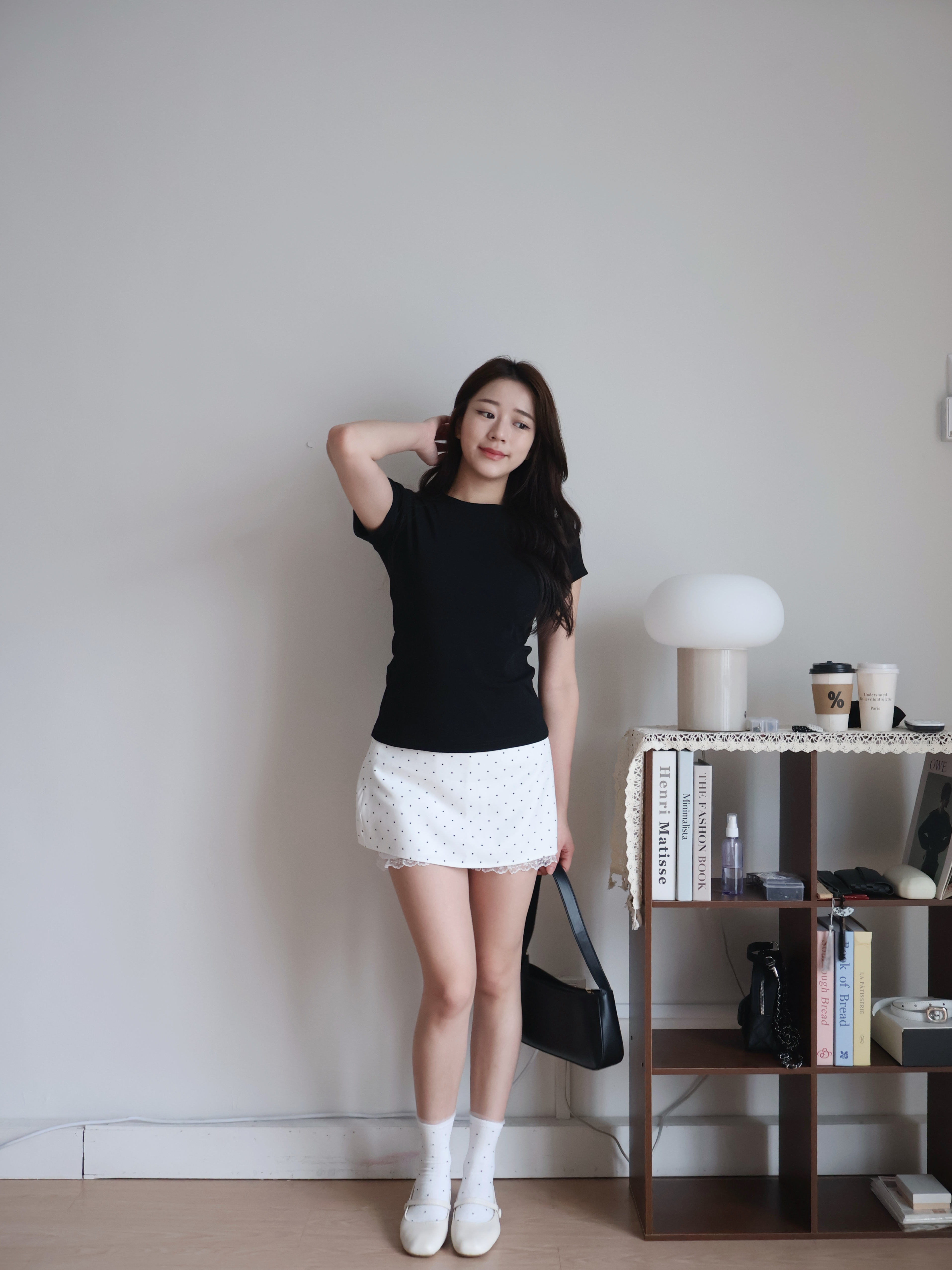 Hailey Cotton Tee | Black
