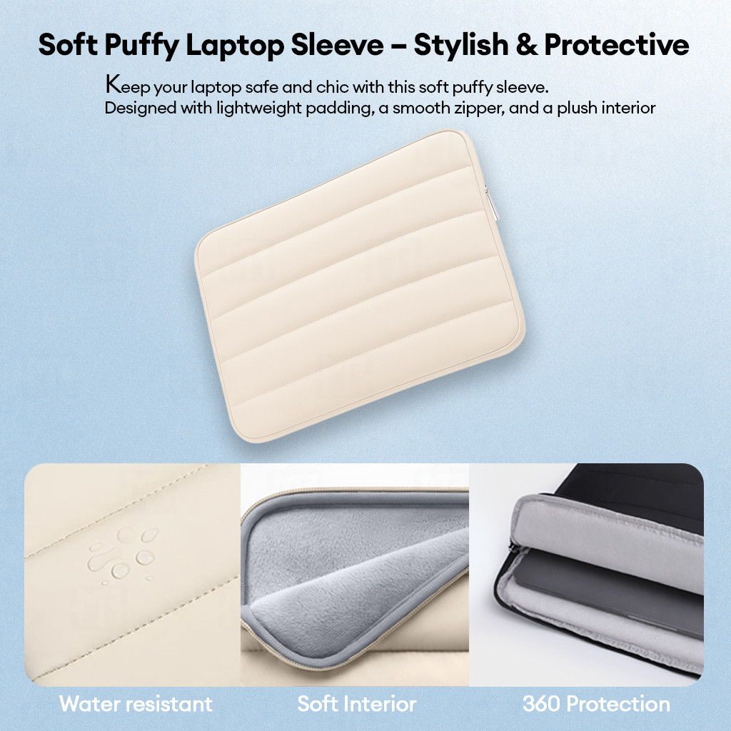 13 / 15.6 Inch Mister Right Puffy Laptop Sleeve