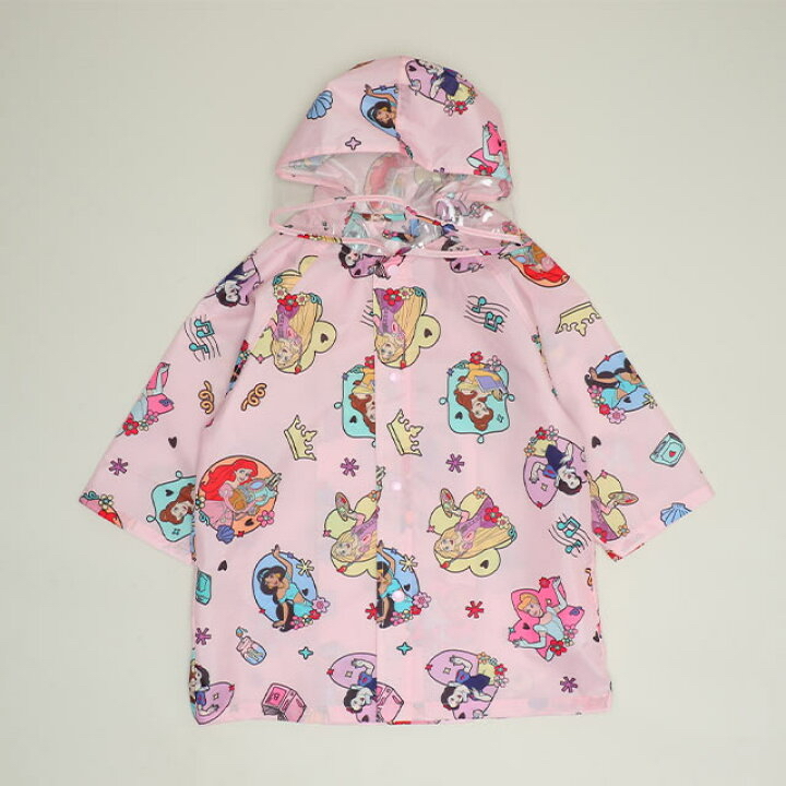 🇯🇵預訂 日本直送🇯🇵Babydoll x Disney系列三色人物滿印雨衣雨褸附收納袋