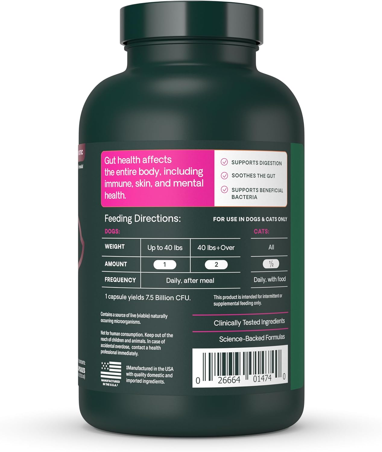 Vetri Science 寵物益生菌膠囊 Vetri Mega Probiotic 120粒