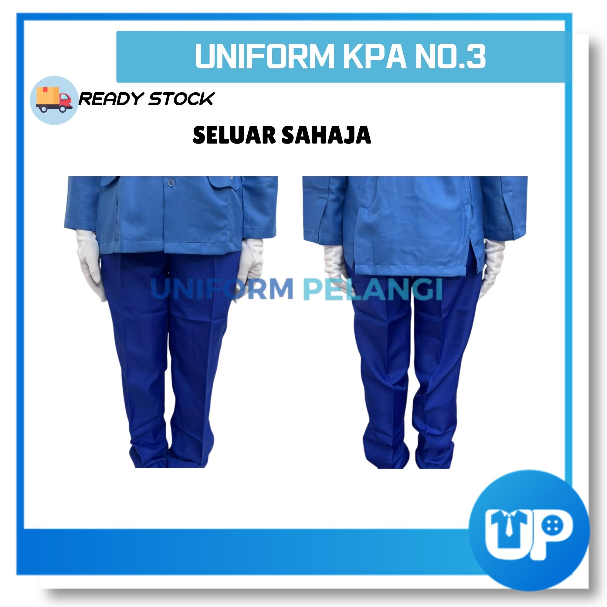 Uniform KPA Kaspa Biru Kemeja Lengan Panjang Long Sleeve Sekolah Kokurikulum K.P.A NO.3 JP05