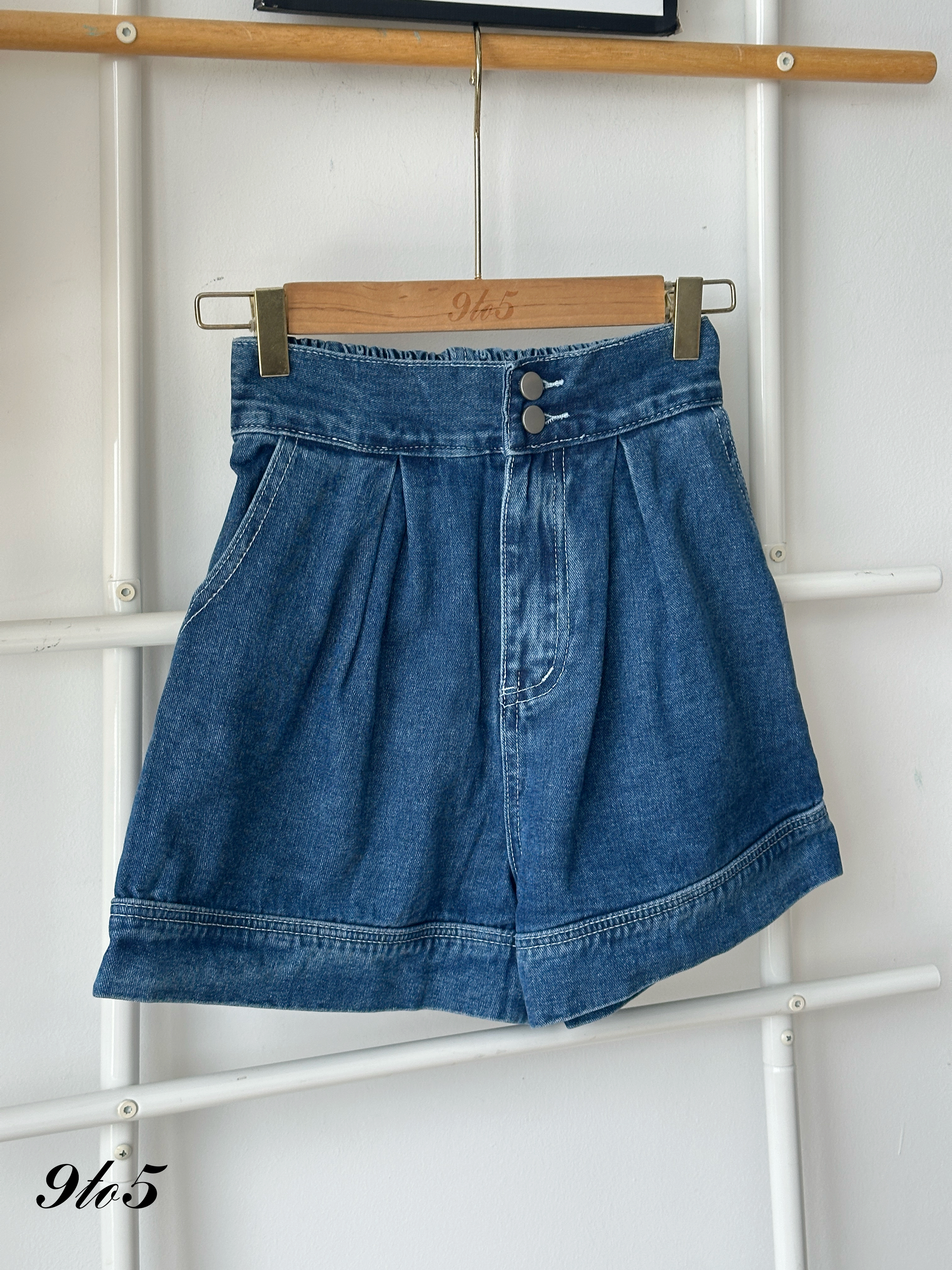 S1865 A Line Denim Short Pants