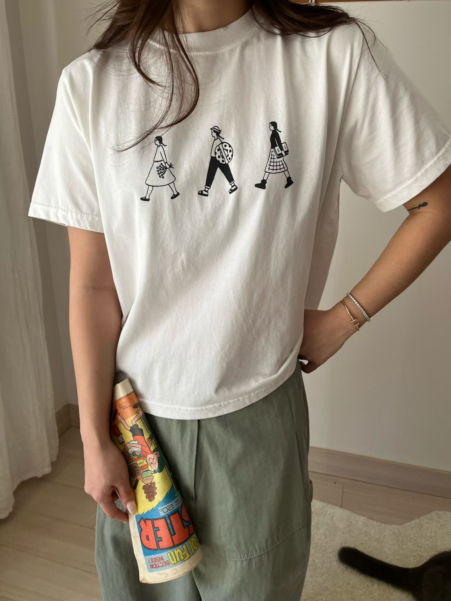 AT OS 3 girls pocket top