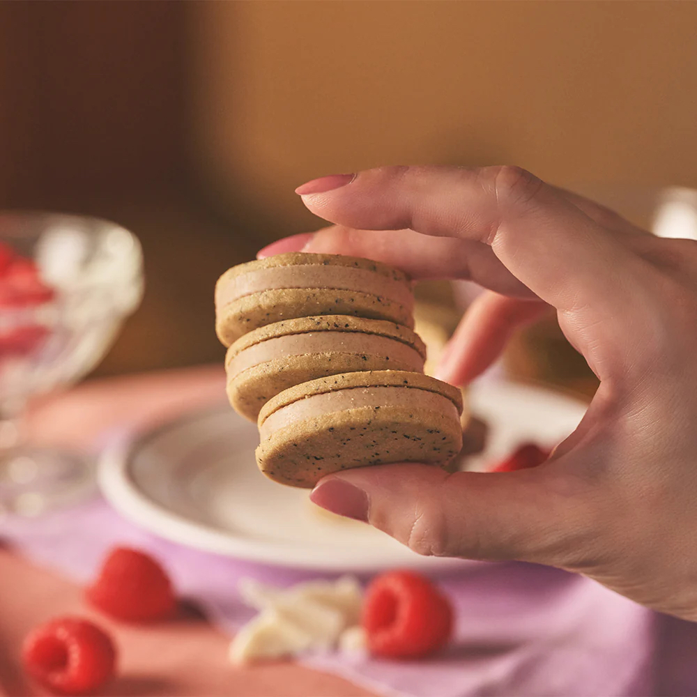 日本直送 日本 TOKYO 茶味  伯爵奶茶覆盆子口味 夾心餅乾 