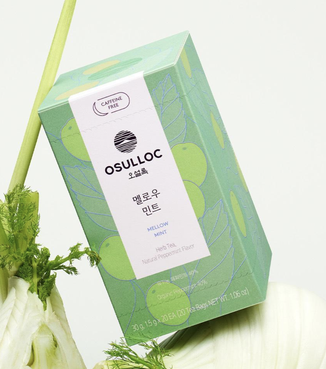 韓國濟州 Osulloc 無咖啡因草本茶系列｜薄荷茶 / 洋甘菊薰衣草茶 / 櫻桃博士茶 / 蜜桃洋甘菊茶