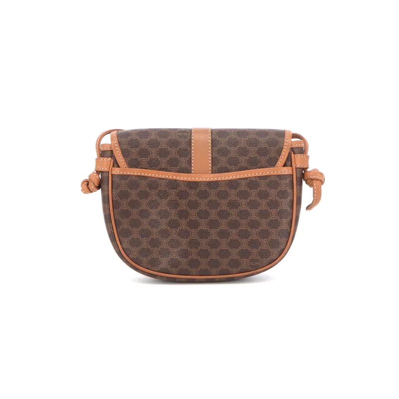 Celine Brown Macadam Shoulder Bag