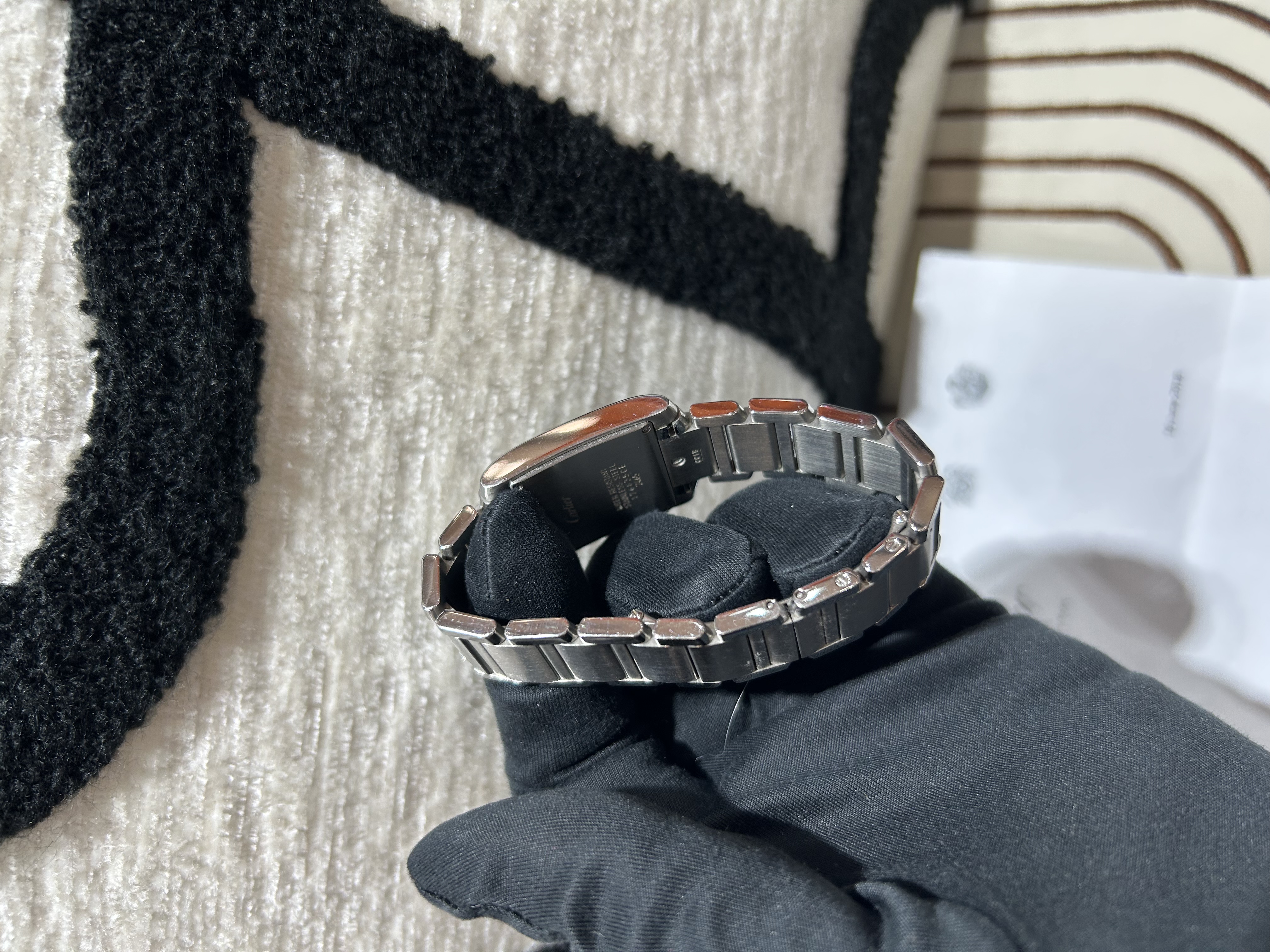 Cartier Tank Francaise Watch 中型款 100%Authentic, 95%New ✅18換電收據