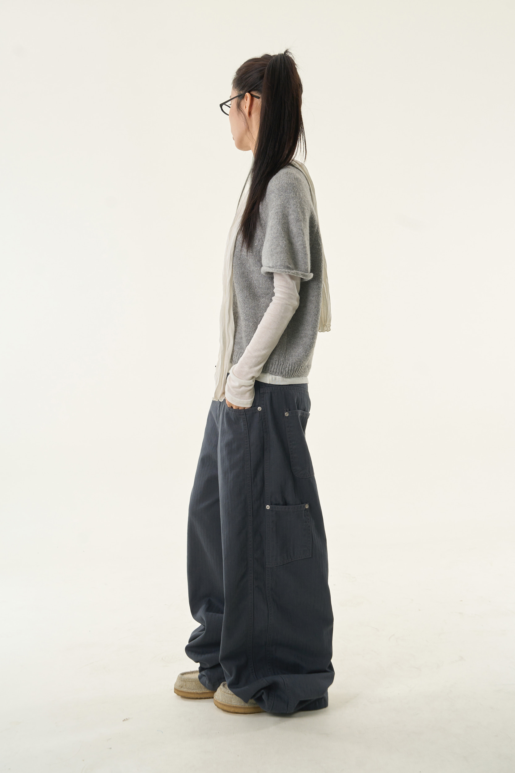 Pocket Wide Leg Cargo Pants