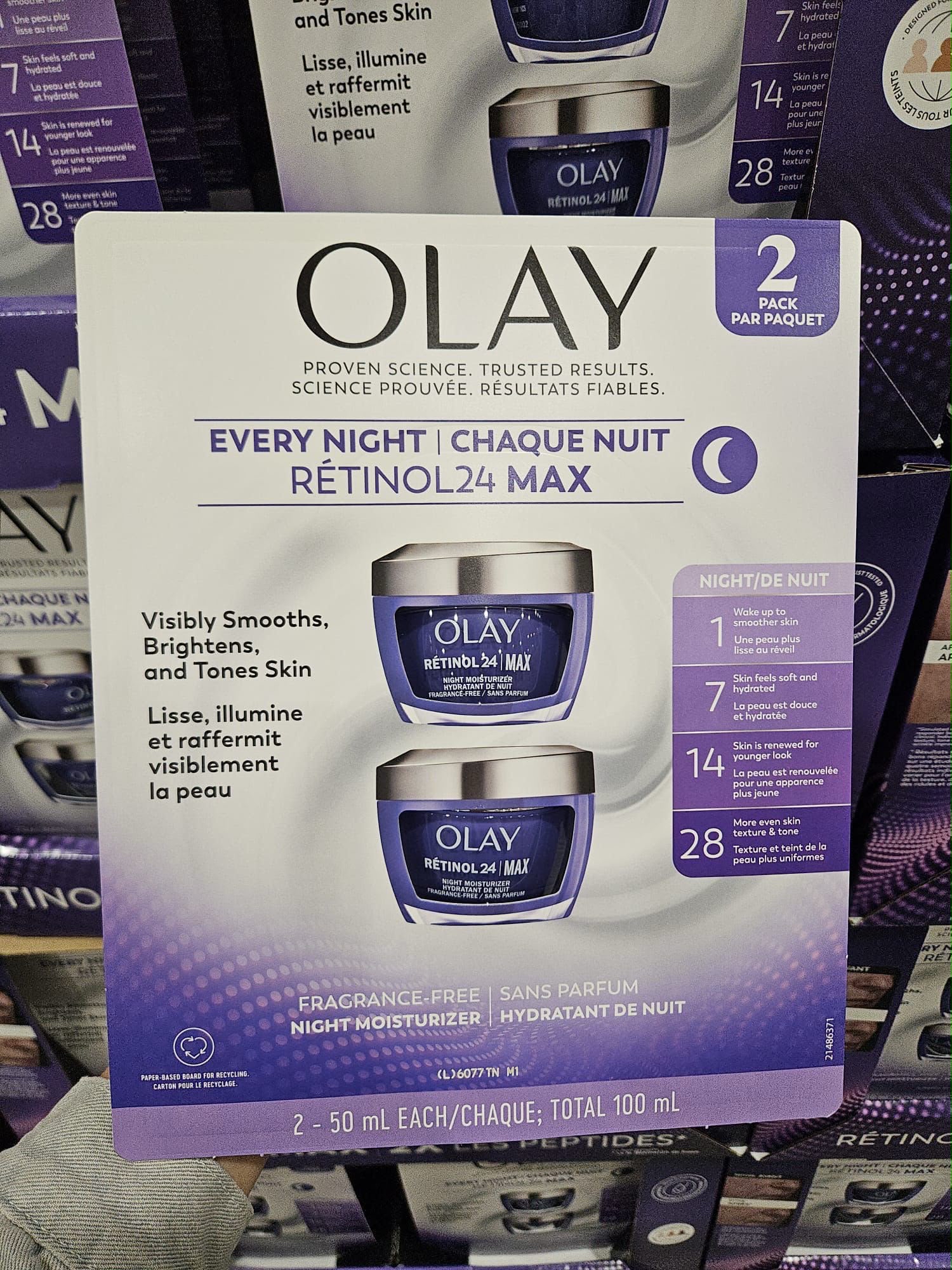 加拿大直送  Olay retinol 24 晚霜50ml x 2🌙 