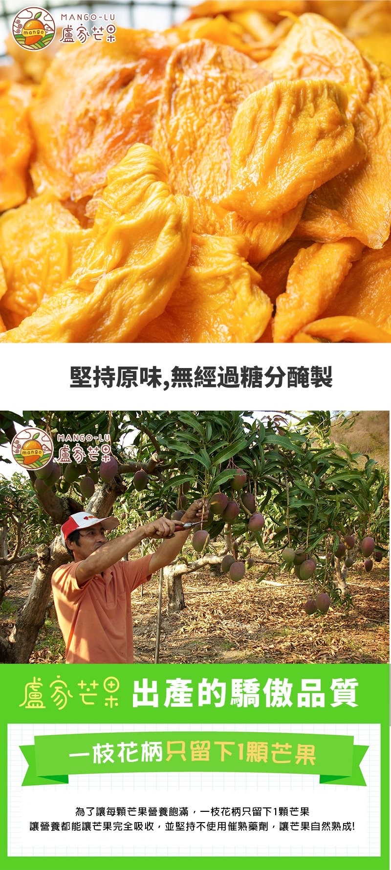 台彎直送 早鳥訂購 盧家愛文芒果乾(70g新包裝) 