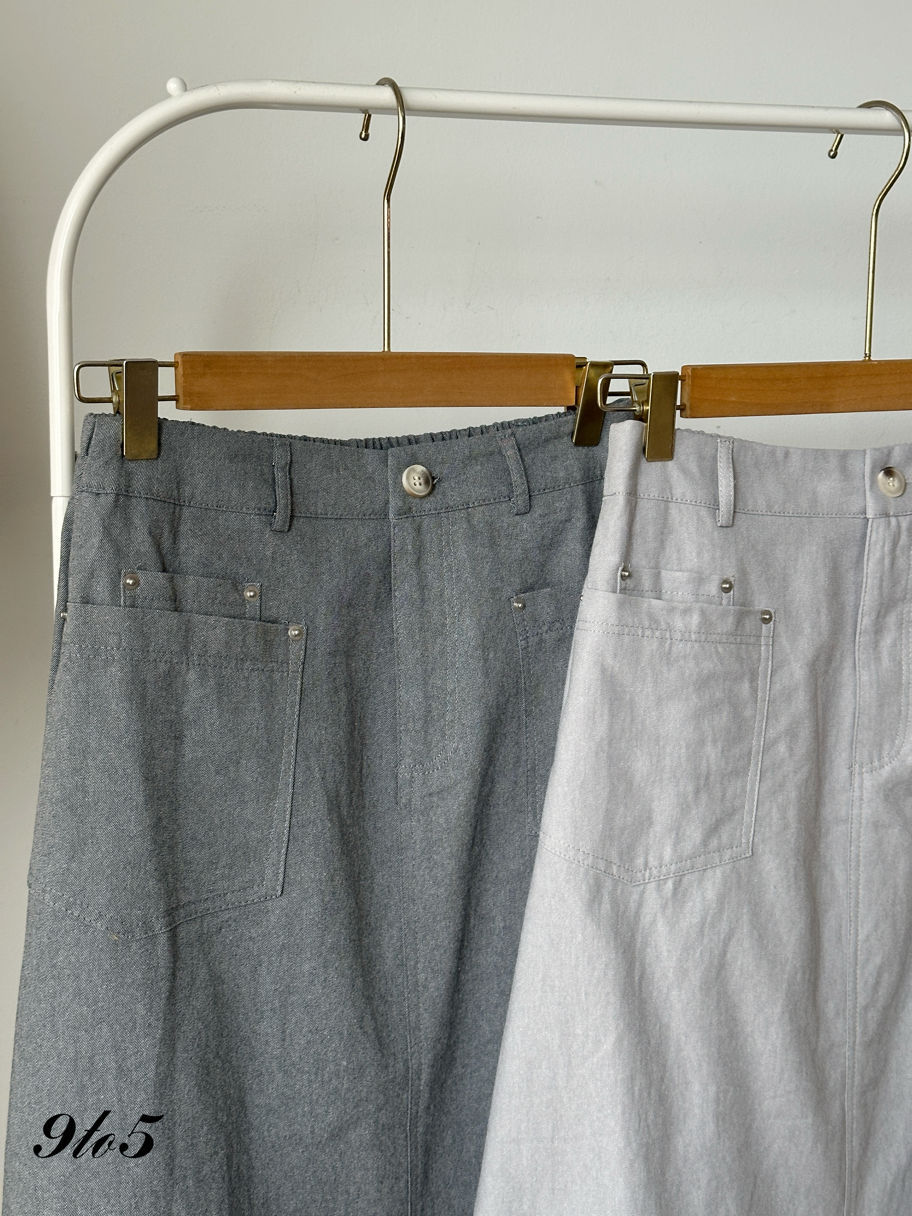 S1860 A Line Splited Skirt - 3 Colors