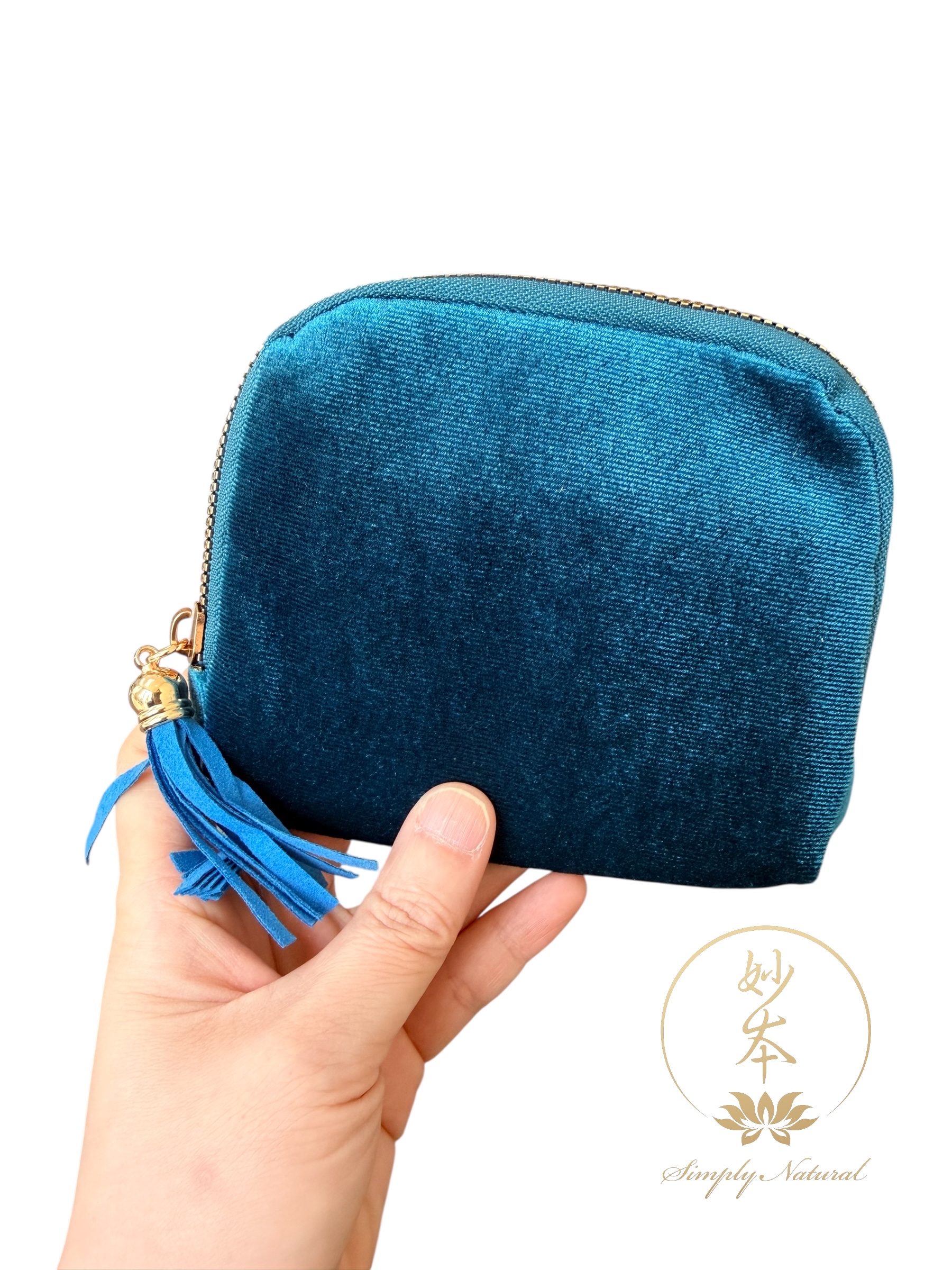 11*11cm 念珠📿手串分隔袋（綠藍色）（大約可放7條）