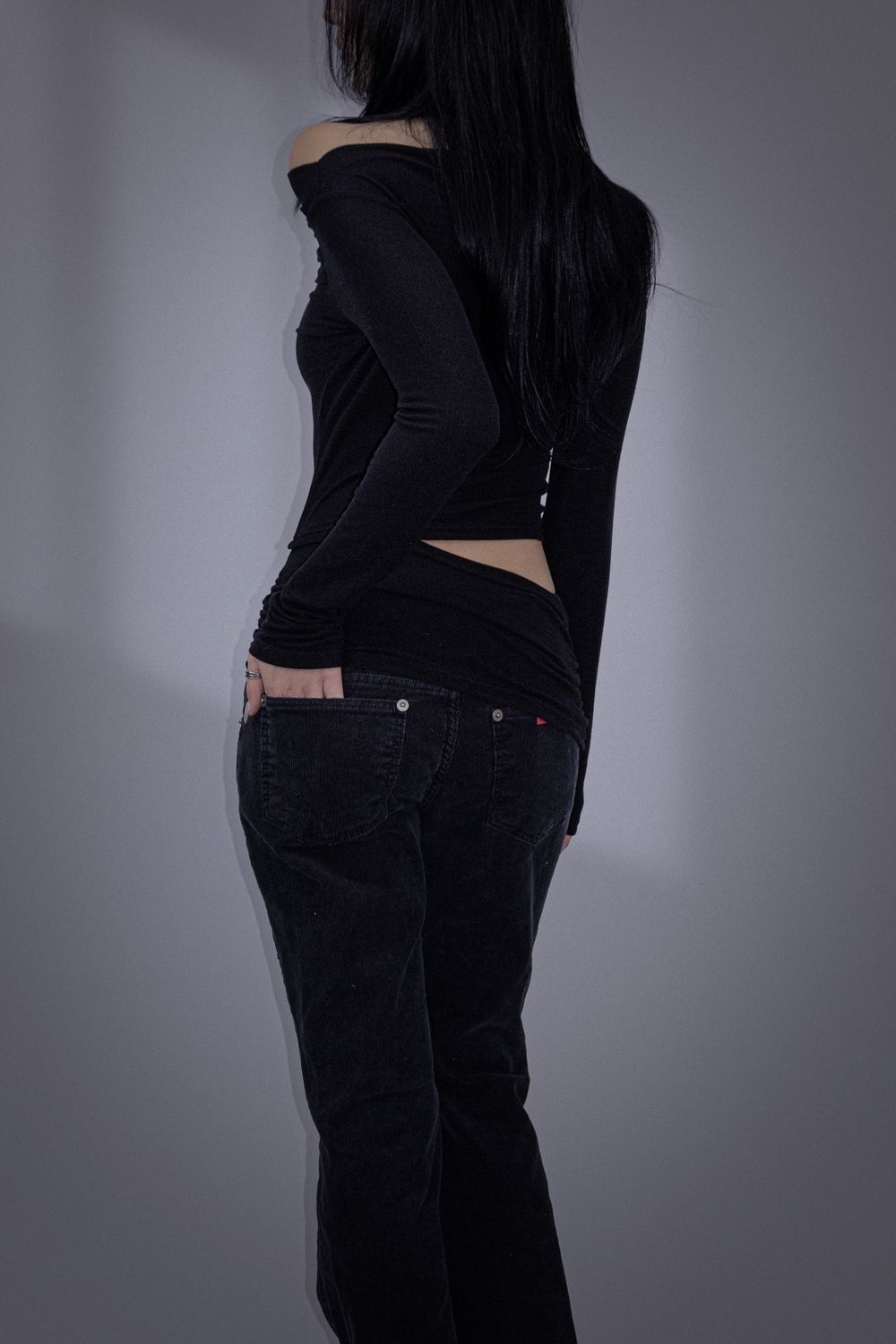 Cutout Off-Shoulder Ruched Top