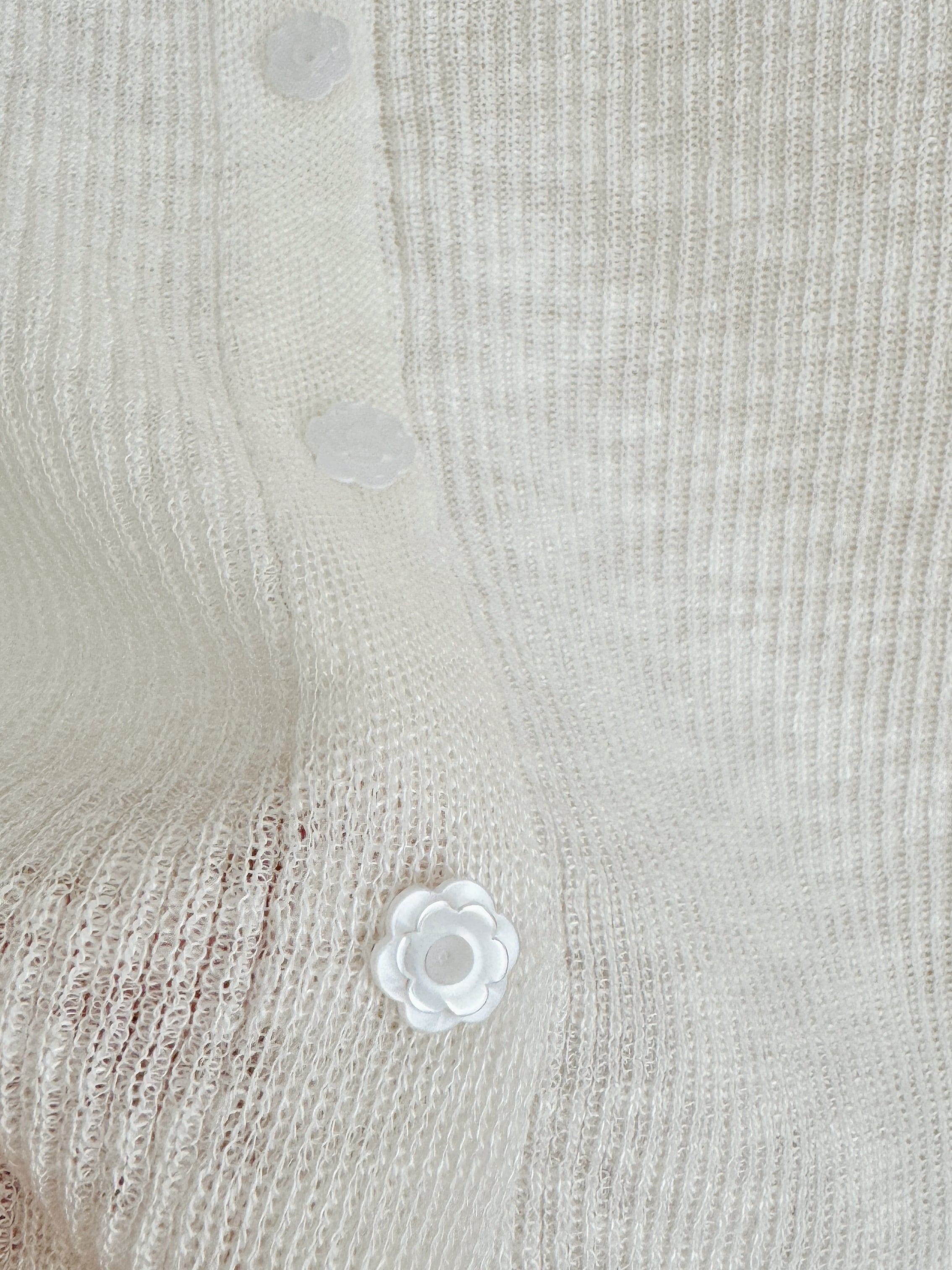 夏日简约木耳边薄外套