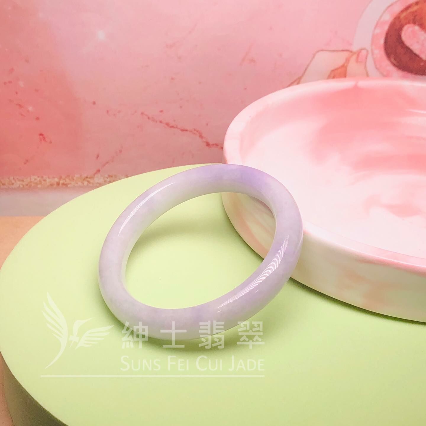 會卡蠟皮紫羅蘭福鐲57.4mm