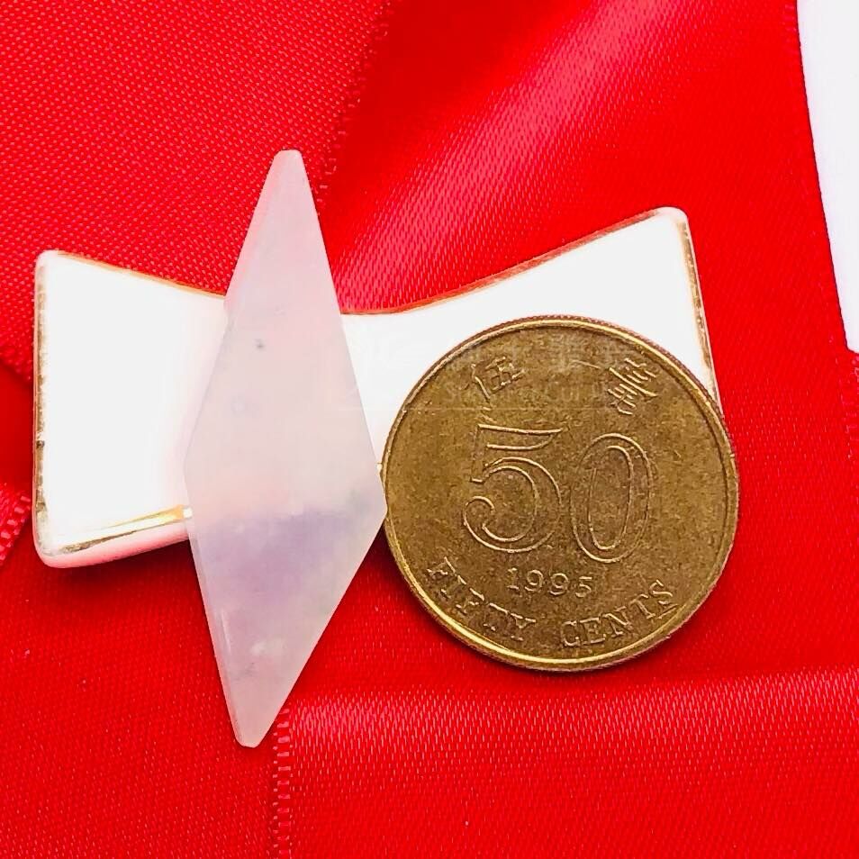 木那雪花棉翡翠隨形牌 - 1