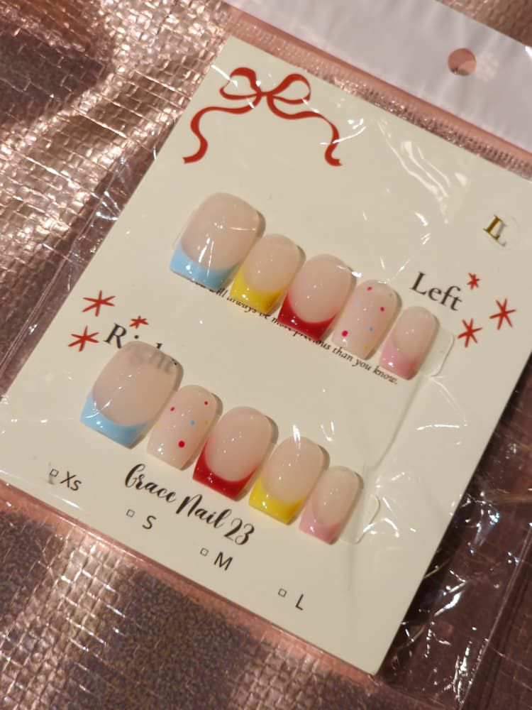 Jelly French Handcrafted Press-On Nails