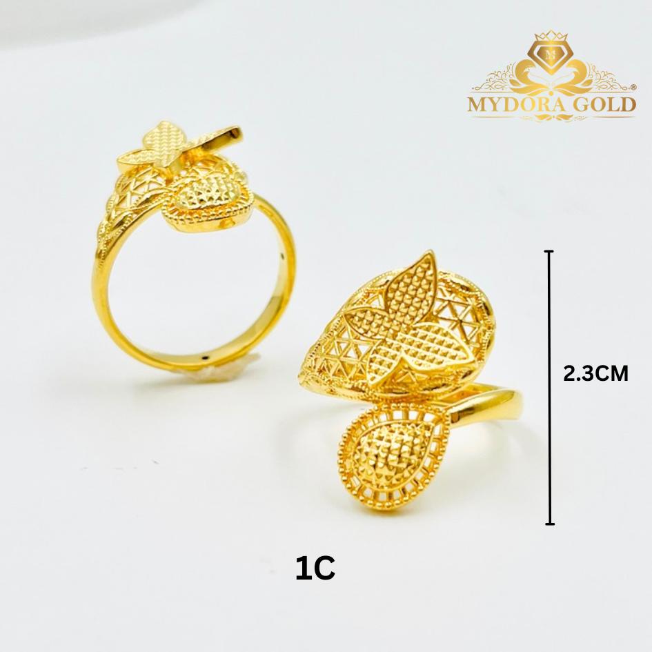 MYDORA Cincin Mekar Sari Rama-rama (5G) | EMAS 916/22K