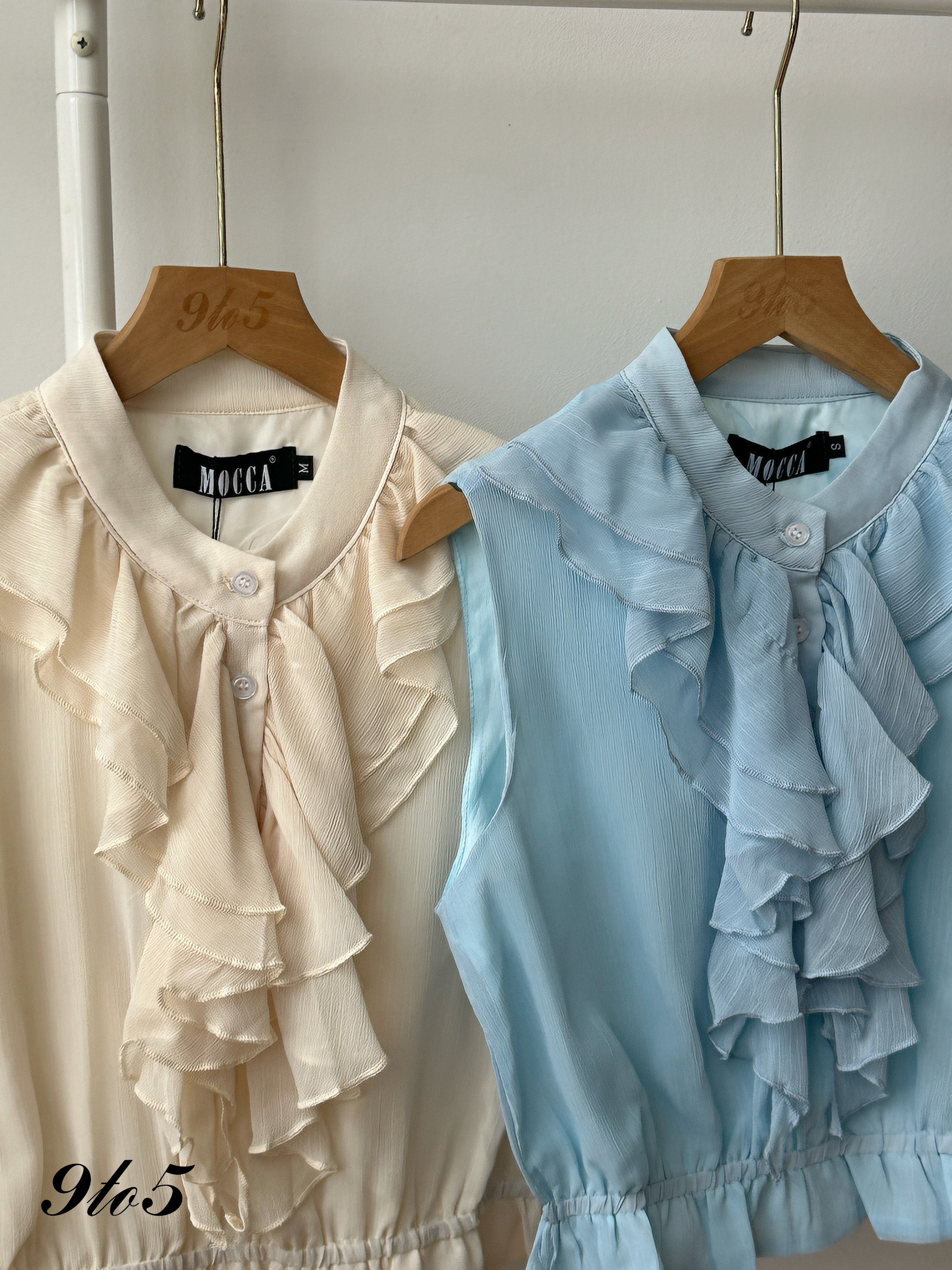 T4266 Sleeveless Ruffle Top - 3 Colors 