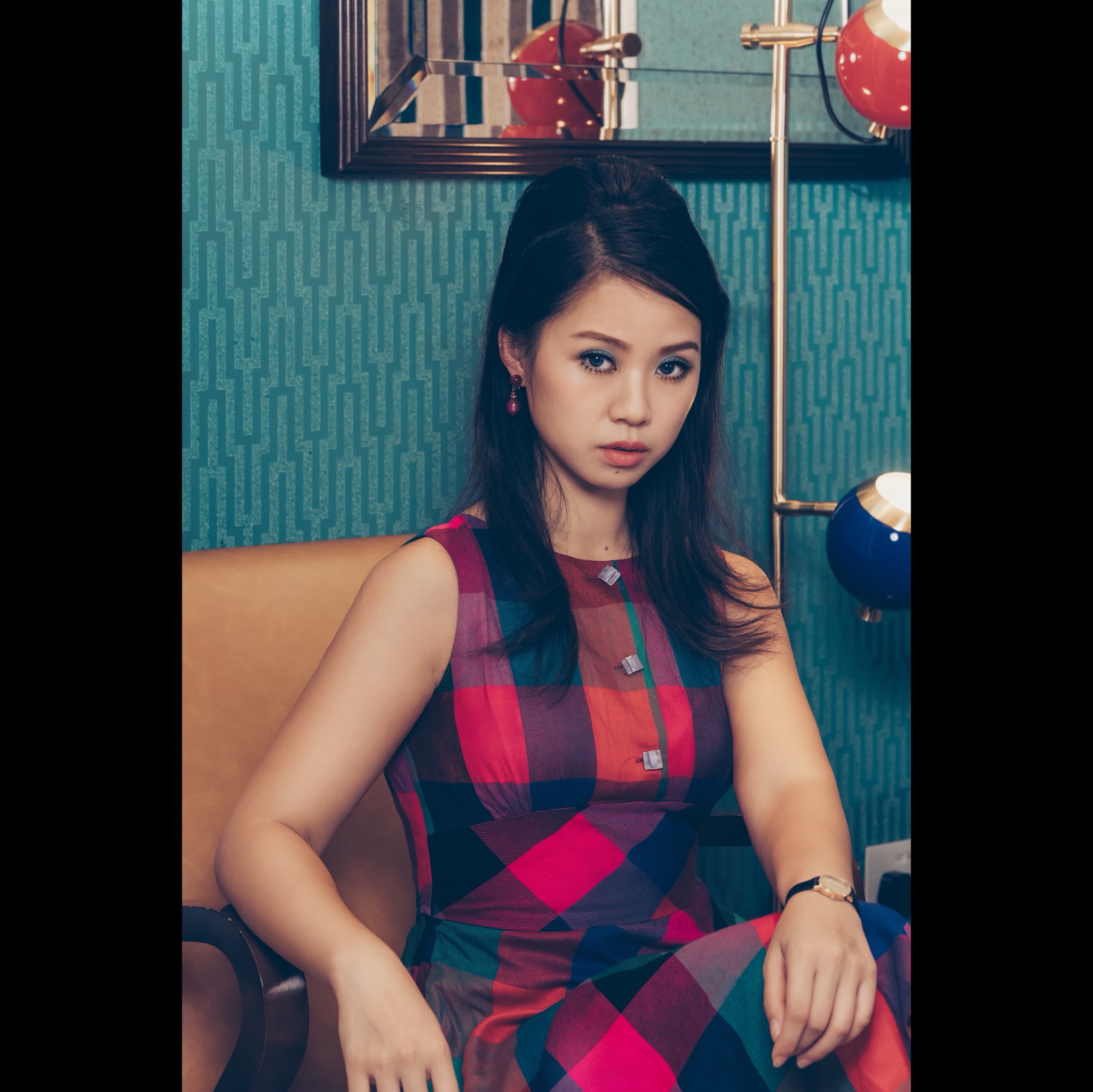 (Last XS) 1950s Inspired Merry Check Summer Swing Dress - Limited (FM146)