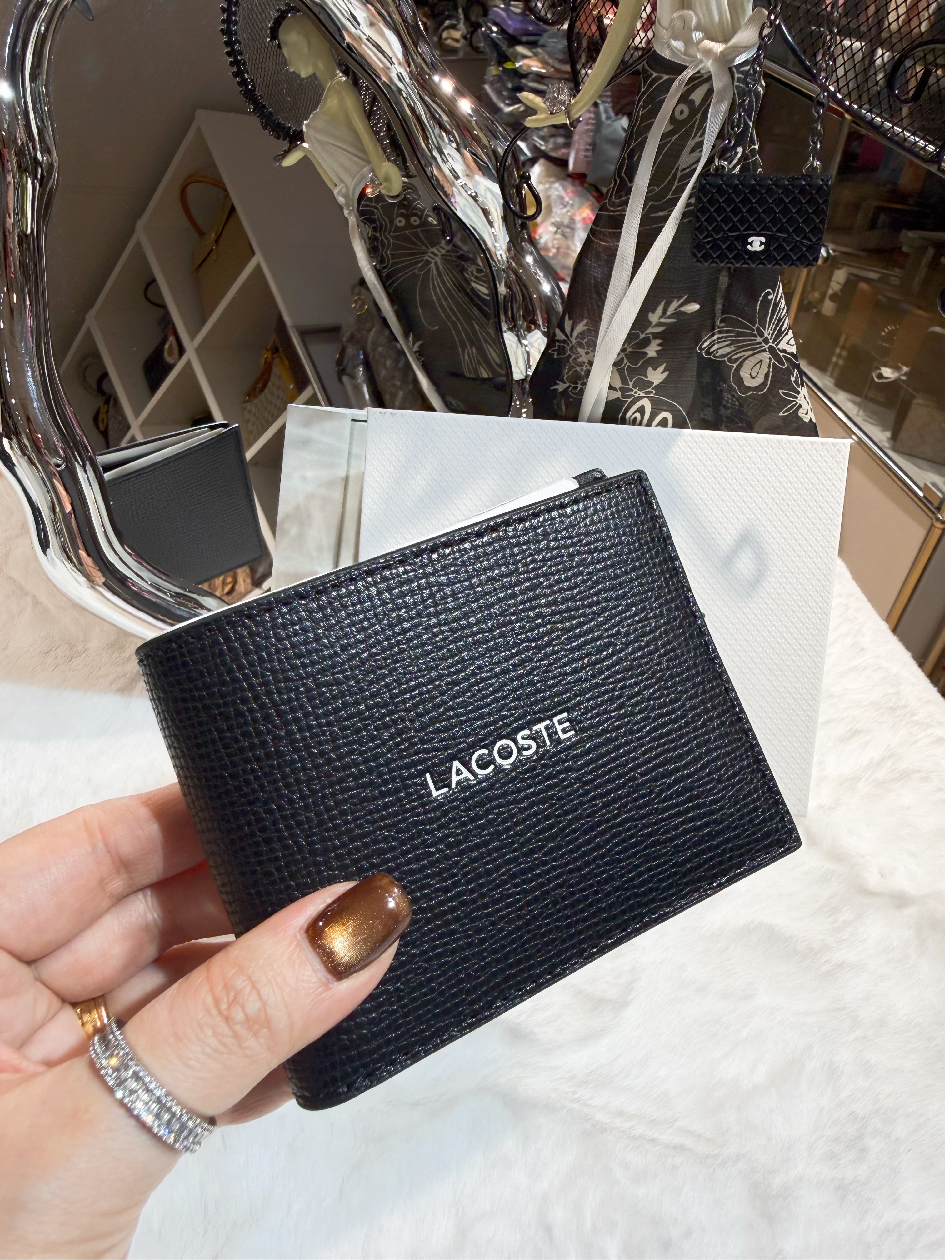 Lacoste bi fold wallet 738/blk