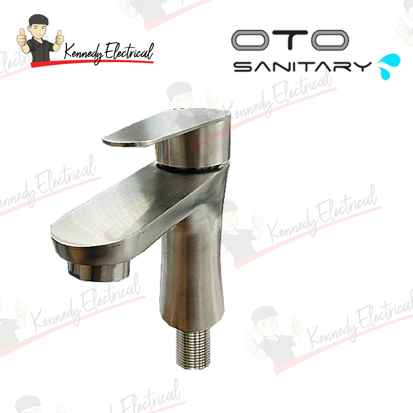 Otosani 304# Stainless Steel Heavy Duty Basin Pillar Cold Tap (966-19#) OTO966-19