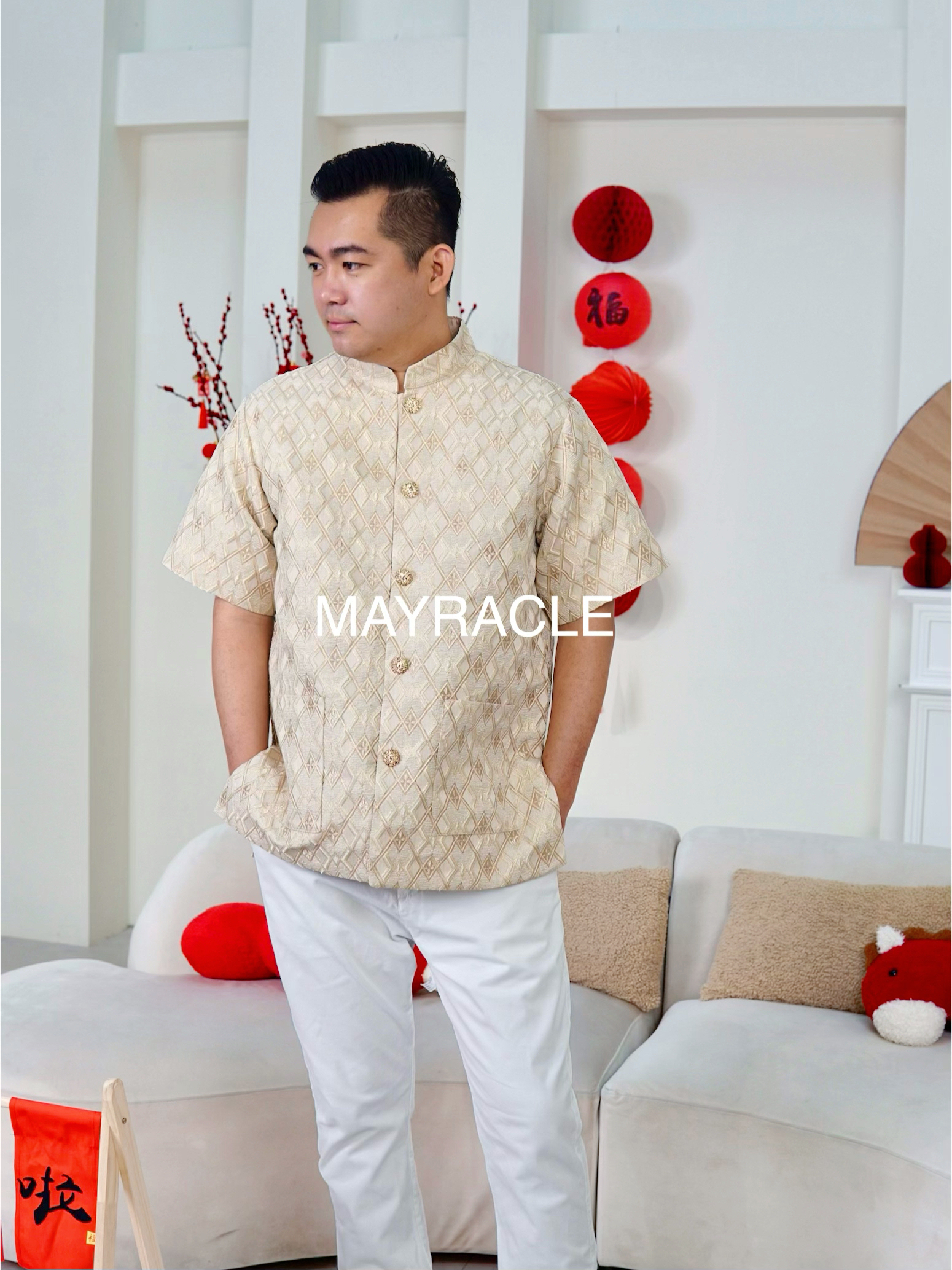 CNY 2027 Oversized Prosperity Men Shirt (Pre-order)