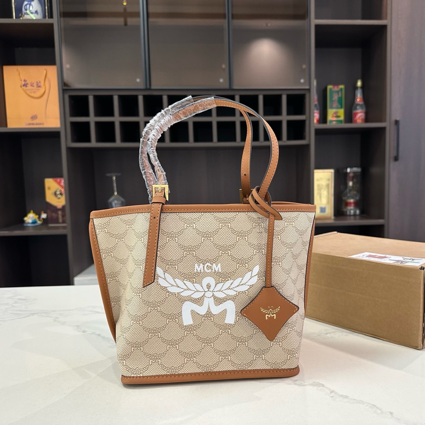 MCM Himmel Lauretos Tote Bag