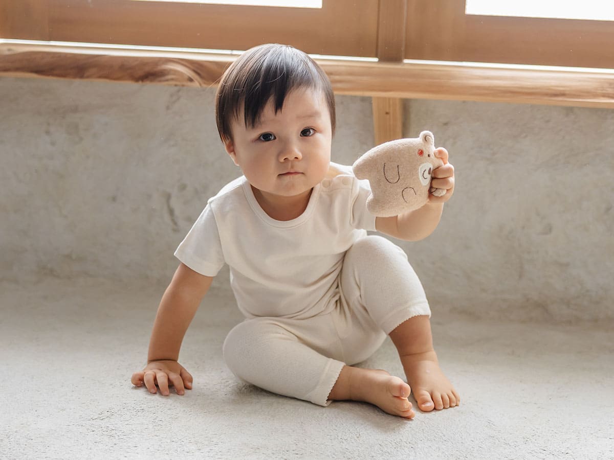 Amorosa mamma 日本有機棉 有聲安撫公仔 熊仔家族