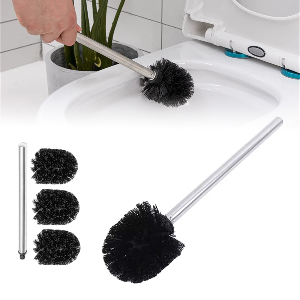 3x 不鏽鋼馬桶刷 黑色1桿+1刷頭(3套） UB0287
