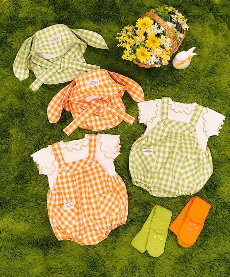 🇯🇵預訂 日本直送🇯🇵 Apres les cours 兩色立體兔耳格紋漁夫帽