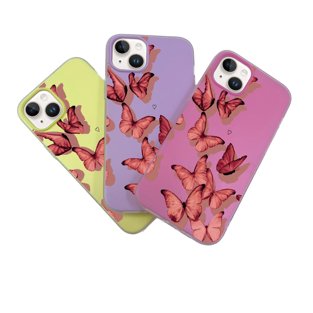 JELLY CASE PHONE FOR IPHONE - DESIGN BUTTEFLY F