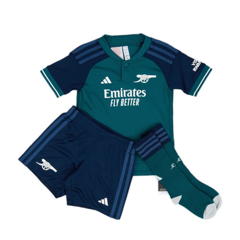 2023-24 阿仙奴 二客 幼童 套裝 球迷版 短袖 國際碼