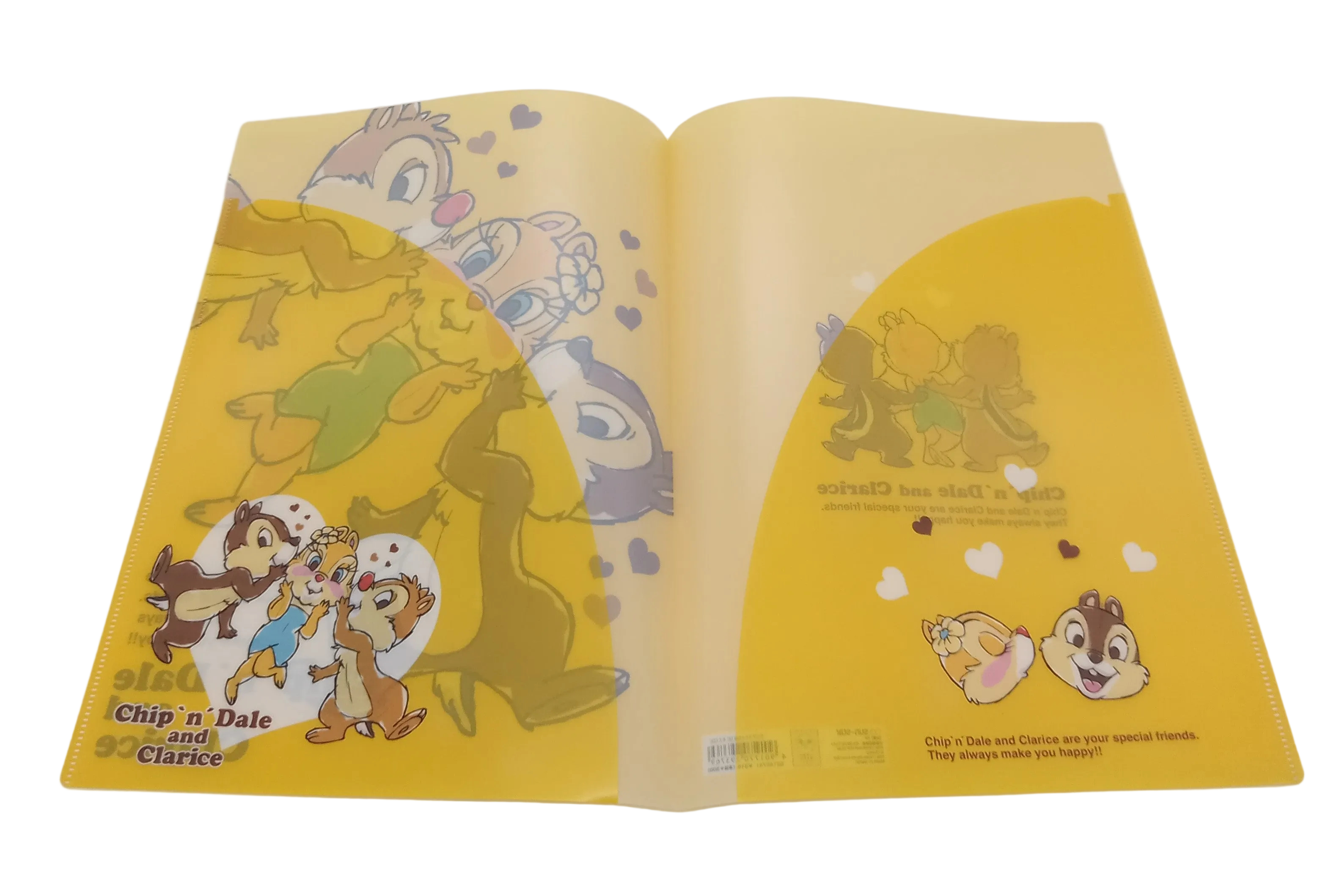 Chip n Dale鋼牙鼠 A4雙開文件夾 (S2145731/2)