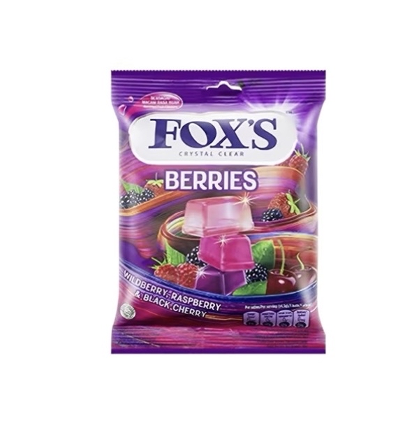 Fox's Crystal Berries Candy 125g 霍士雜莓味果汁糖 125g