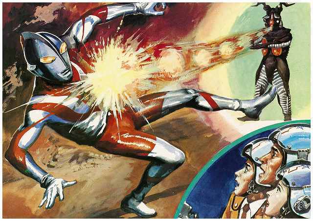 (典藏) 日本特撮 < Ultraman連還圖片故事 小松崎茂Complete Box > 2013 連還圖片故事卡 (全3Set共60張)