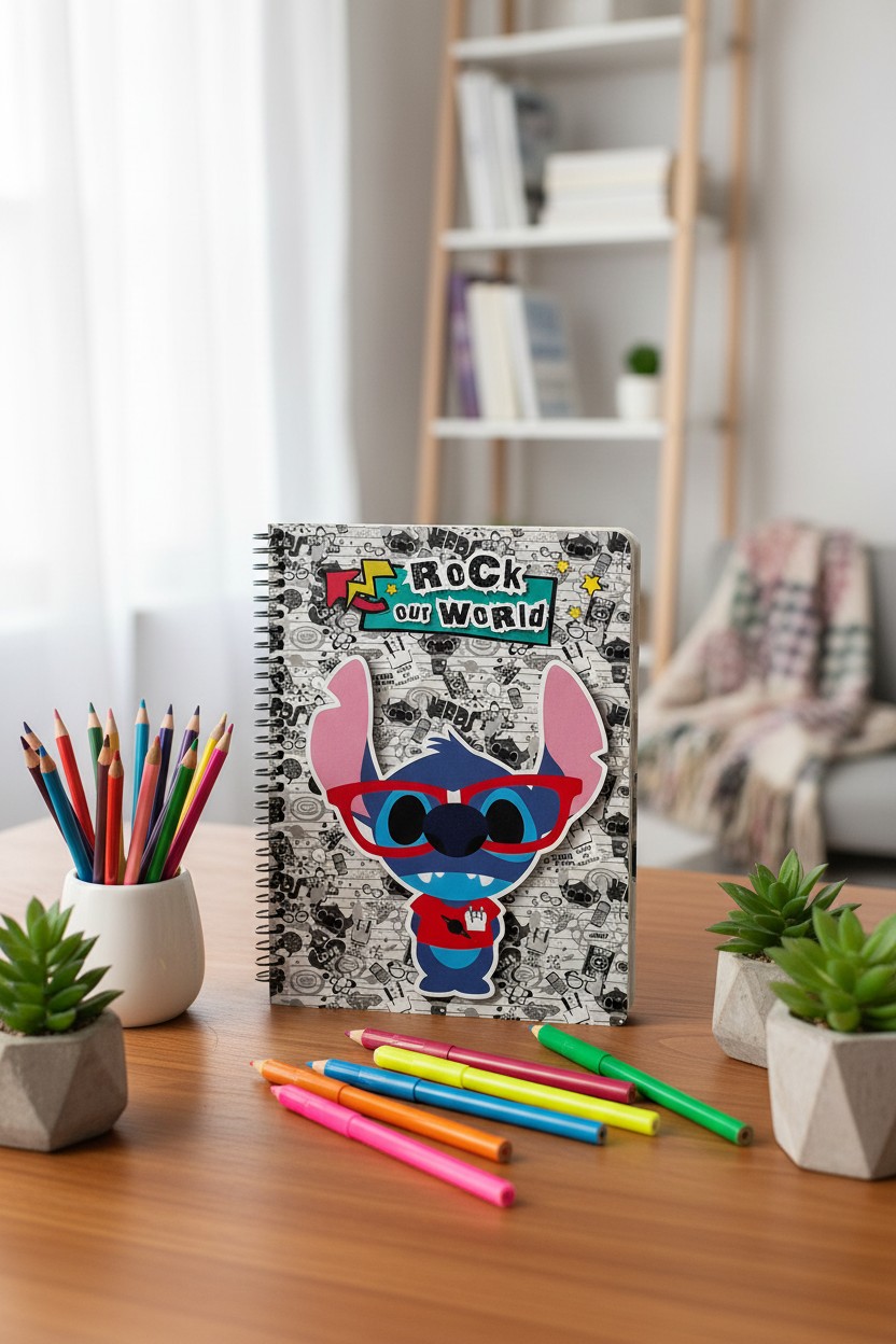 A5 筆記圈簿 STITCH (DPNA-25K-11B)