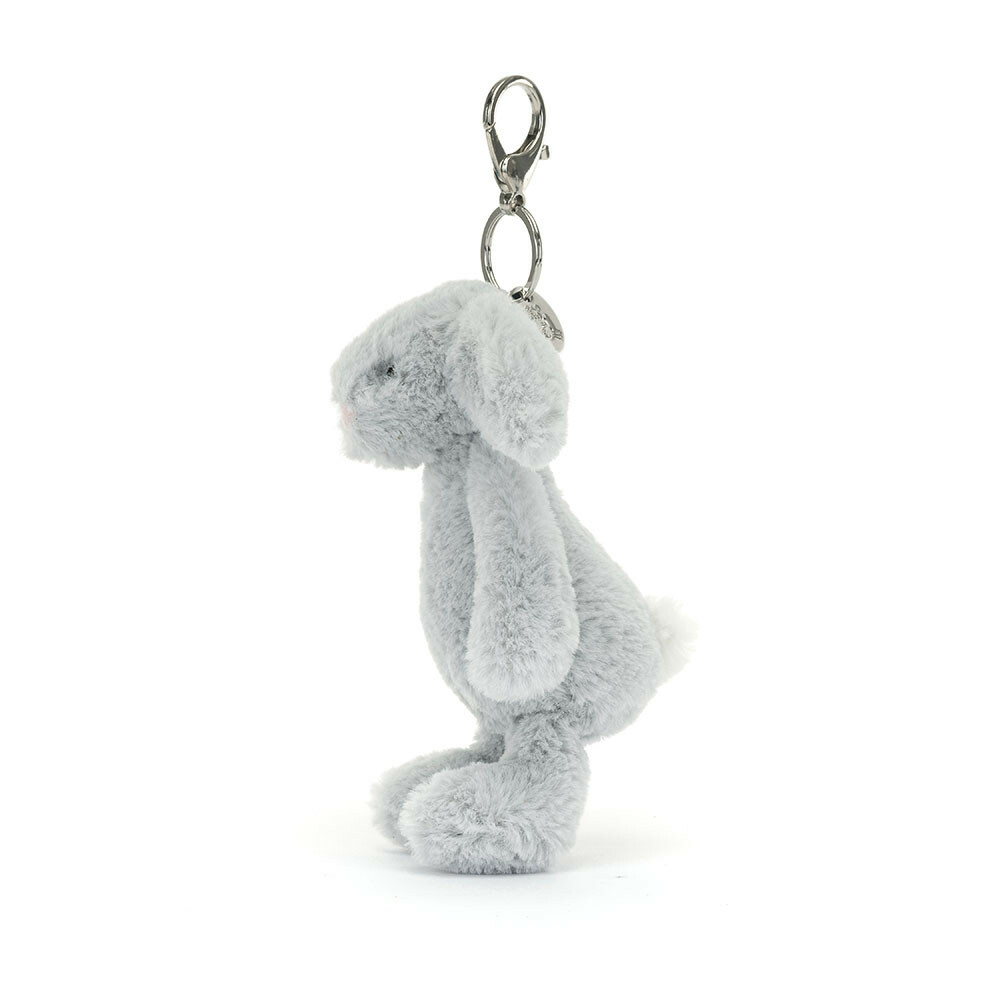 JELLYCAT Bashful Silver Bunny Bag Charm 煙灰藍色兔兔鎖匙扣 (新版)