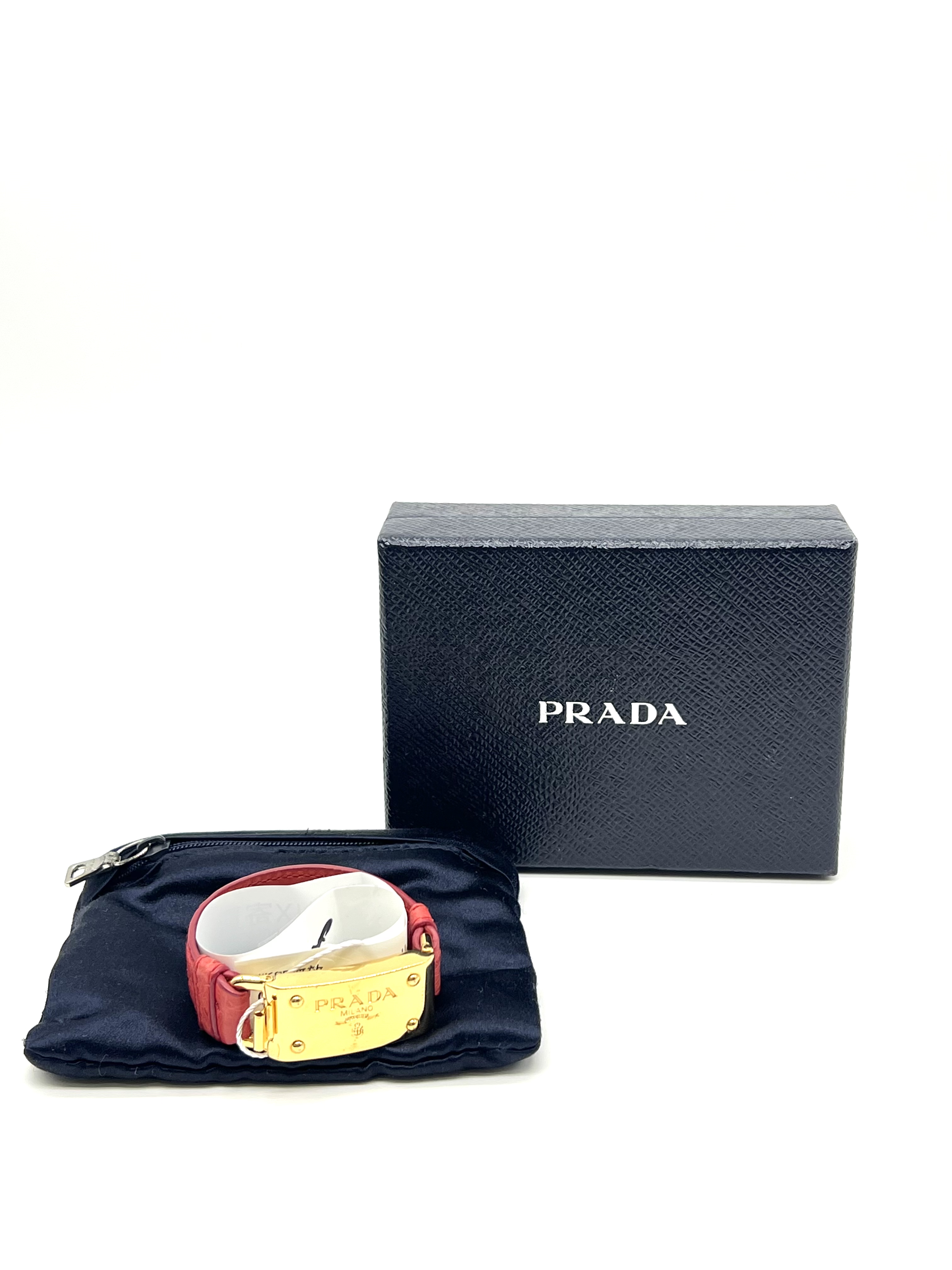 Pre-Owned PRADA License Plate Cuff Bracelet / Product Code: 26051011