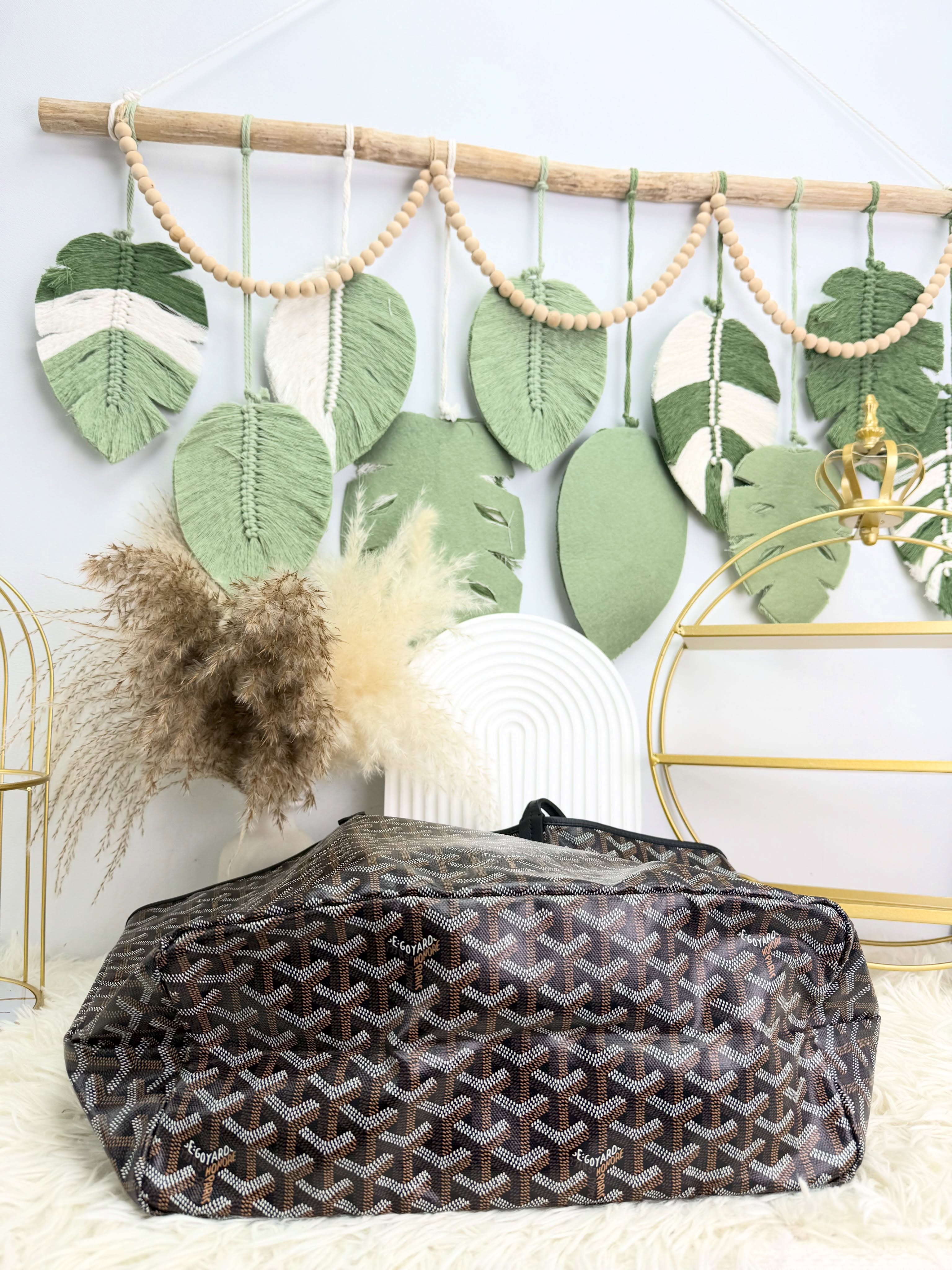 Goyard👜 PRE OWNED🖤black saint Louis pm size 有塵袋🛍️